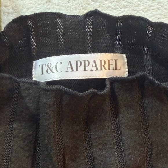 One Piece Thread & Supply Black Ribbed Top with Olive Green Skirt - Picture 7 of 7